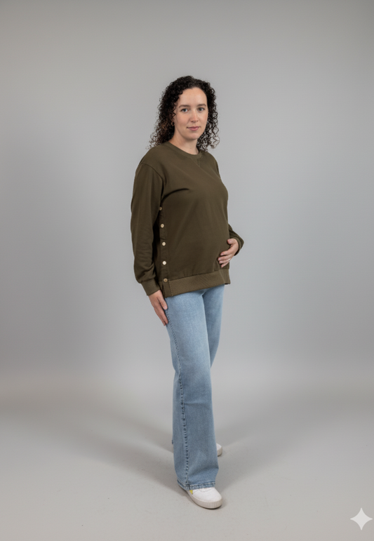 Lucy | Maternity and Nursing Crewneck