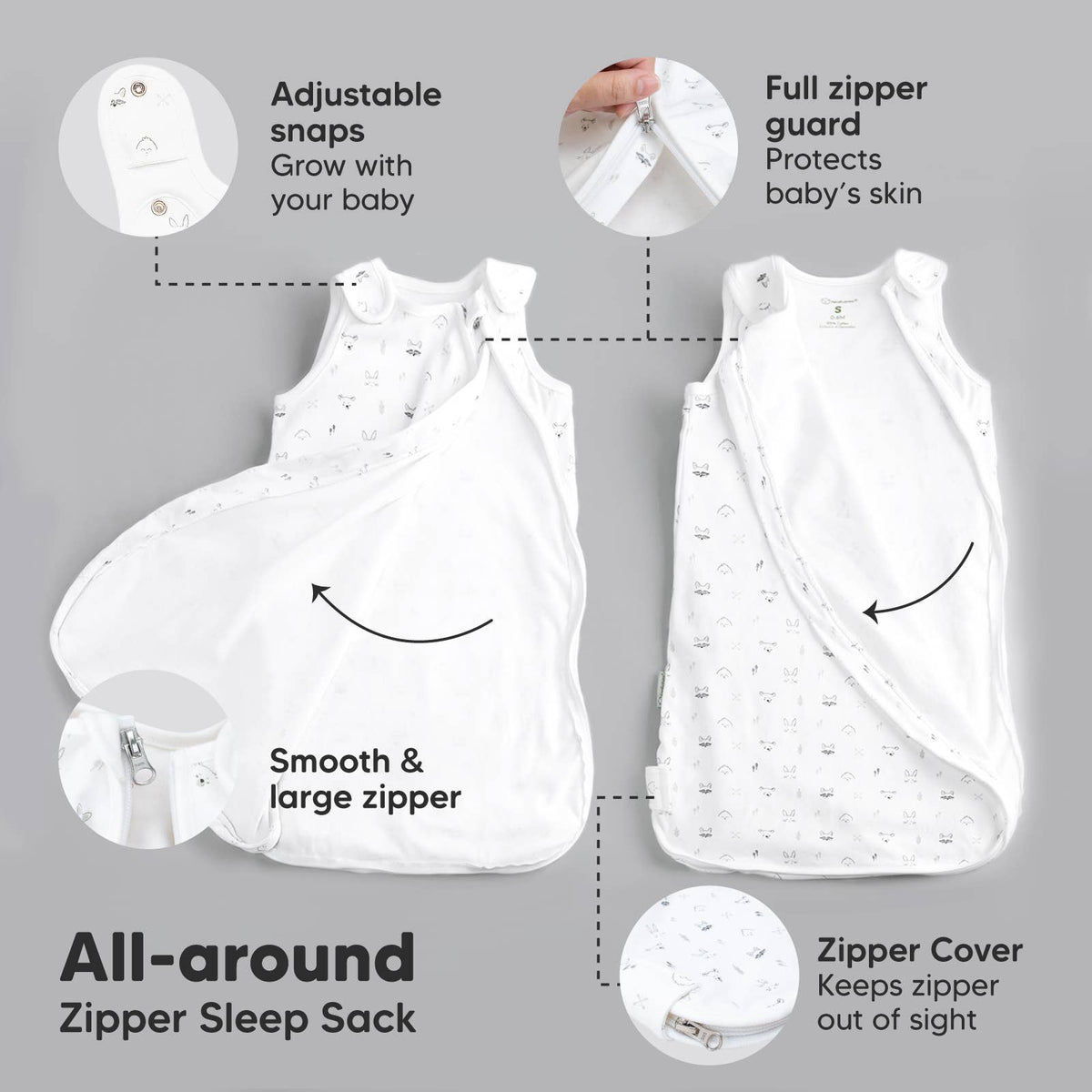 KeaBabies Sooth Sleep Sack Gender Neutral
