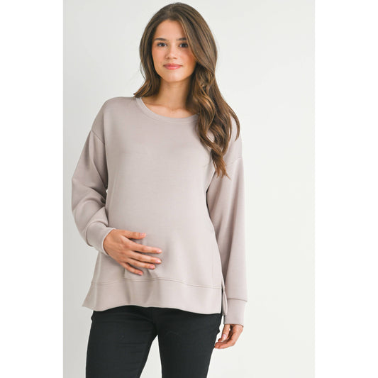 Super Soft Side Split Maternity Top