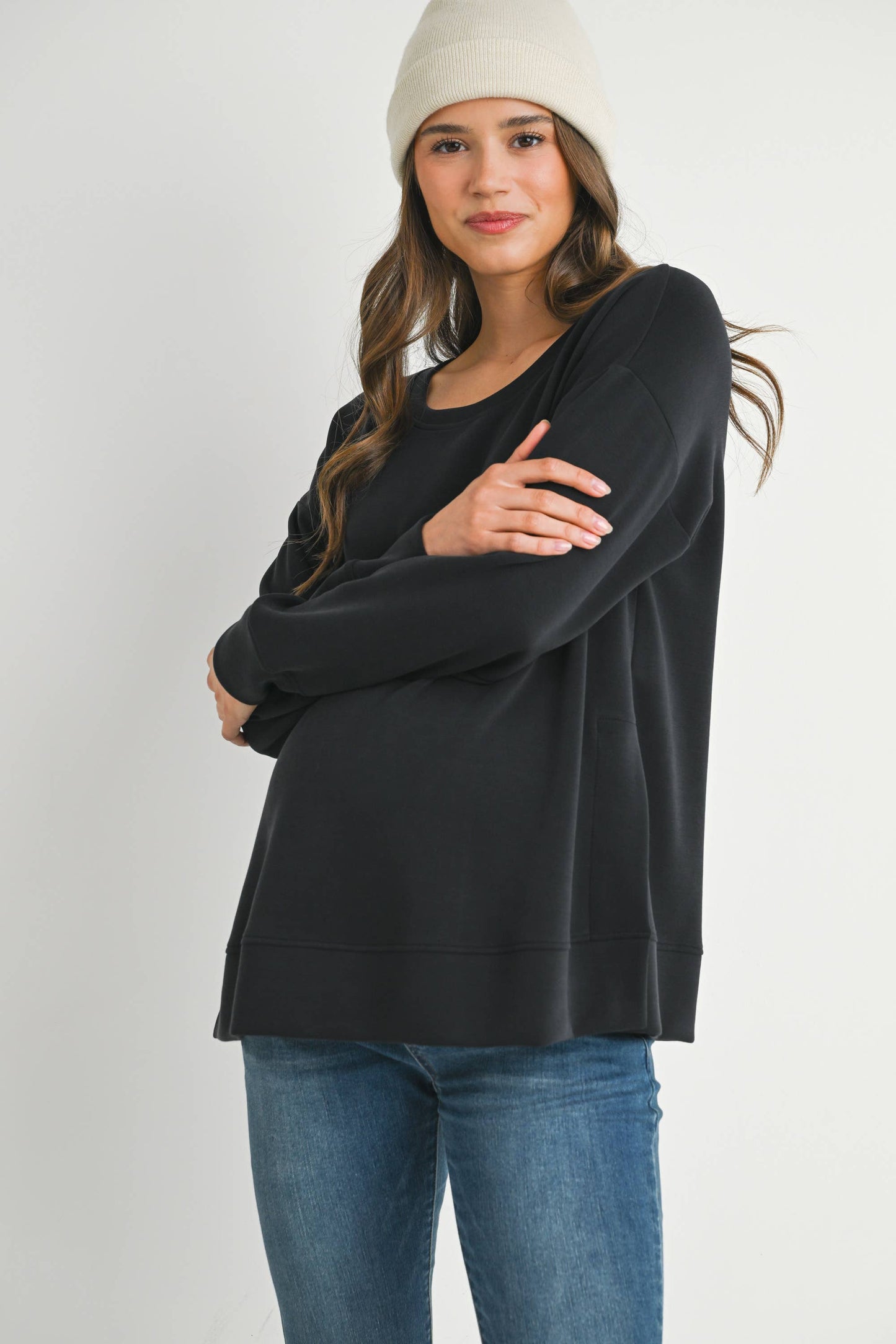 Carly maternity Crew Neck