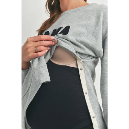 MAMA Crewneck Maternity Sweatshirt