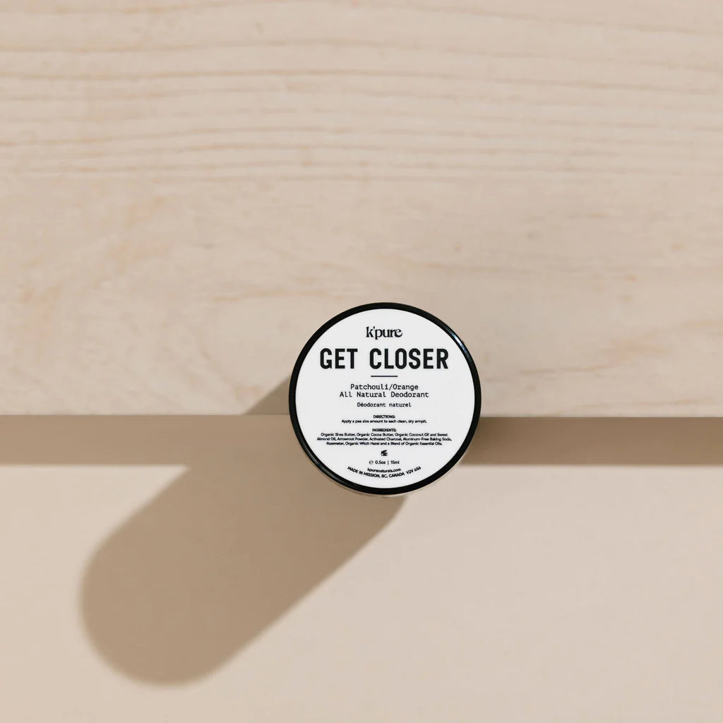 k'pure GET CLOSER| All Natural Deodorant