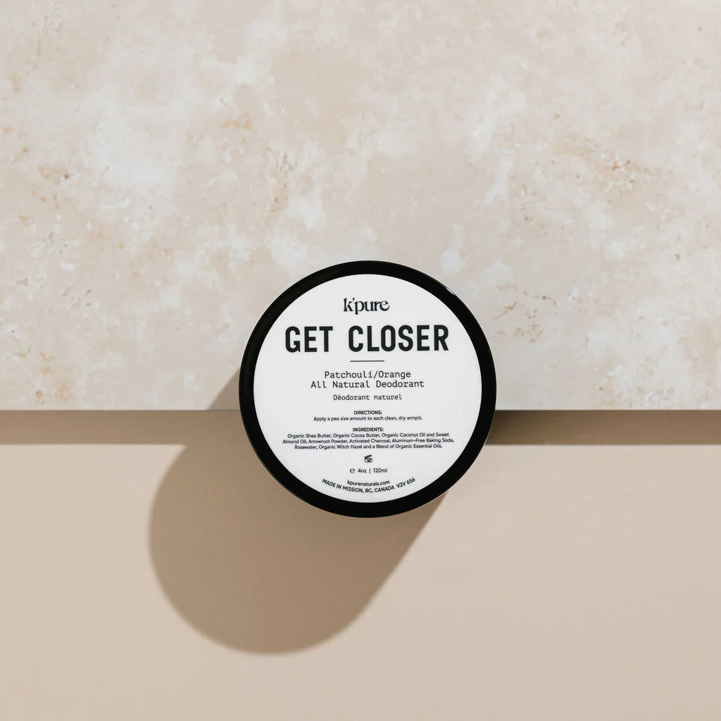 k'pure GET CLOSER| All Natural Deodorant