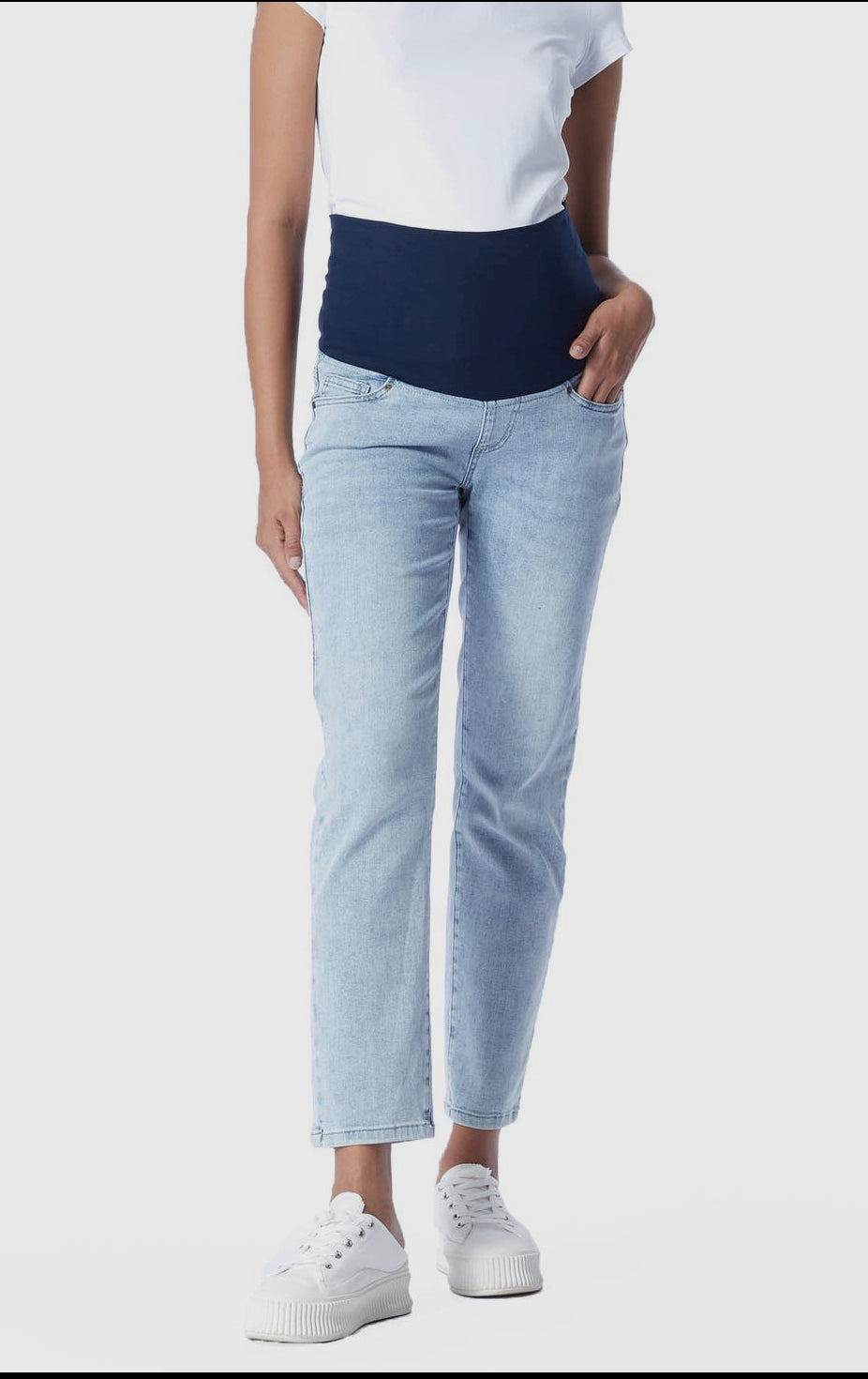 Overbelly Slim Straight Maternity Jeans