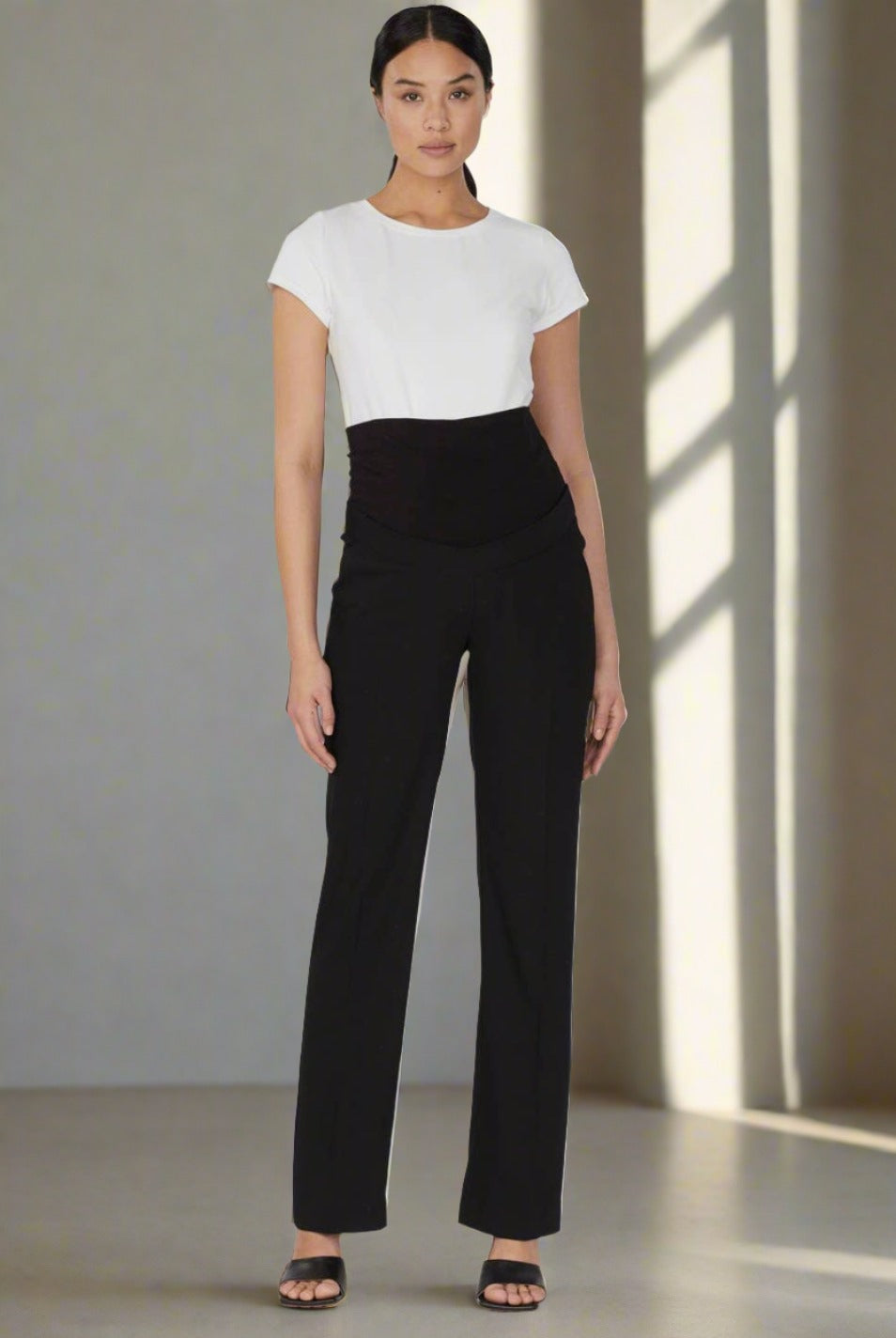 Maternity Classic Straight Slim Dress Pants