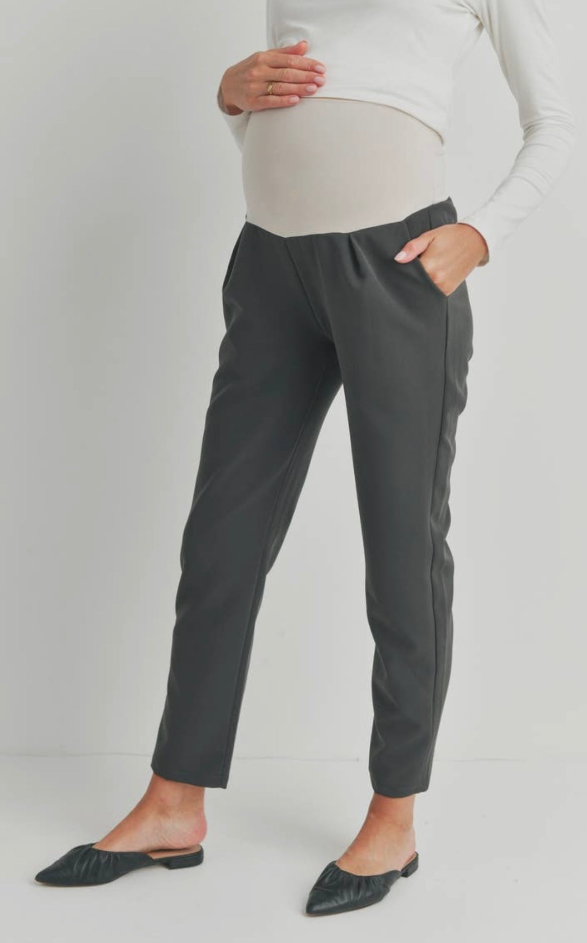 Relax Fit Super Soft Rayon Band Maternity Pants