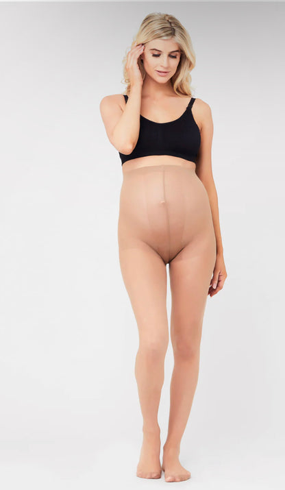 Sheer Maternity Tights Camel