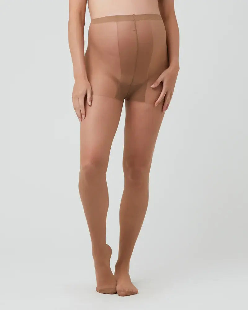 Sheer Maternity Tights Camel