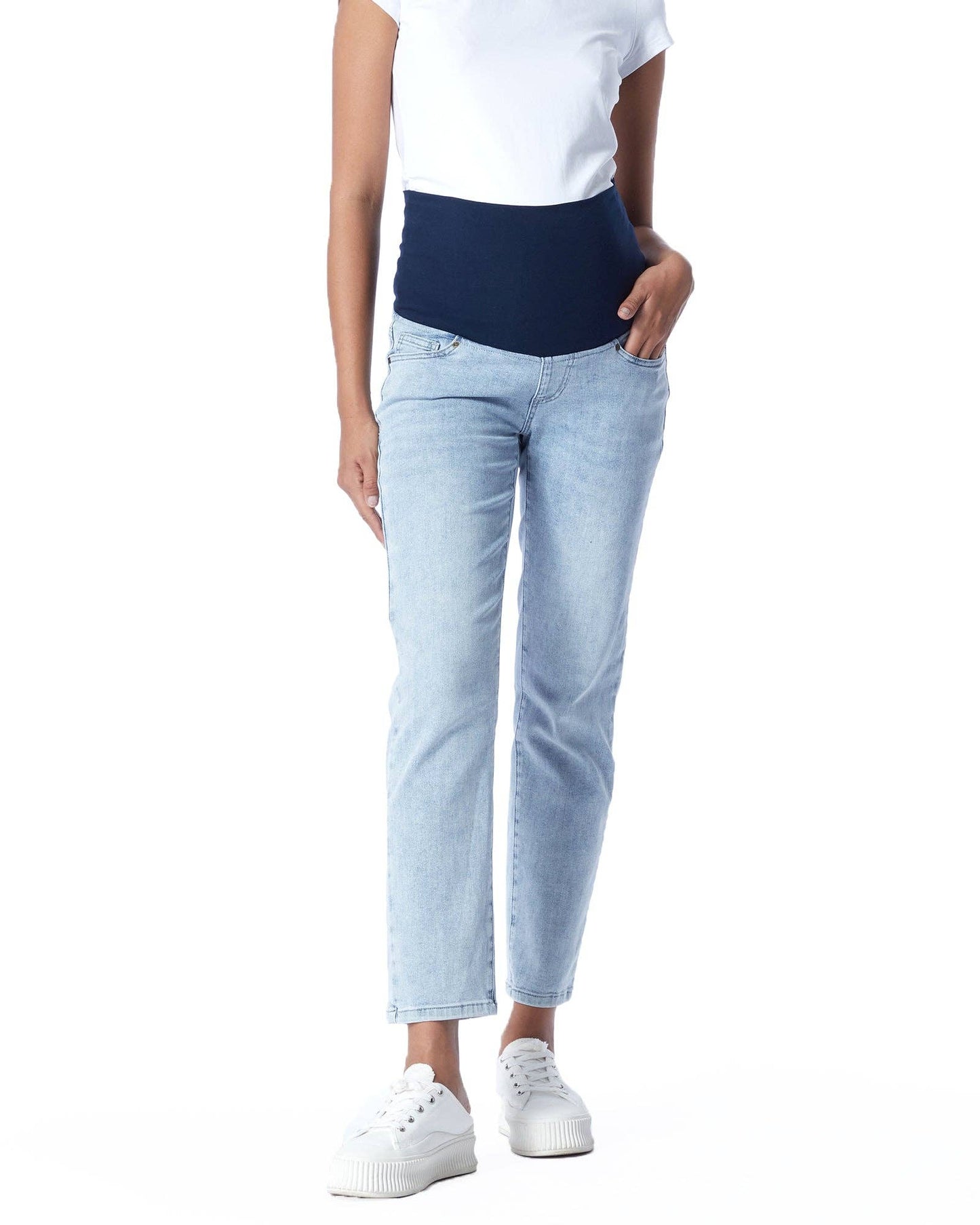 Overbelly Slim Straight Maternity Jeans