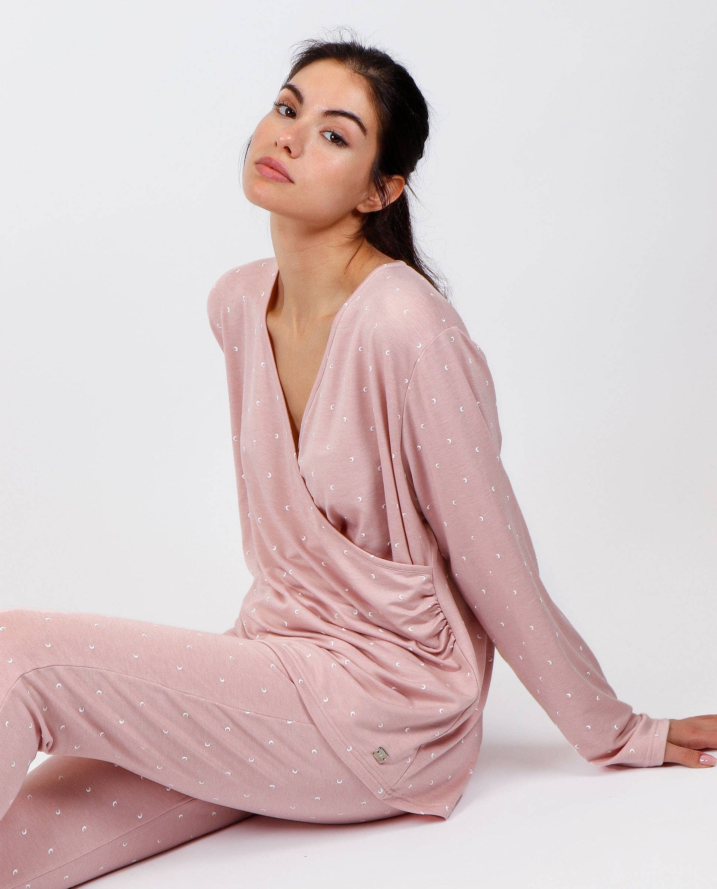 Long Sleeve Maternity Moon Pyjamas | Nursing Friendly