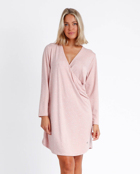 Long Sleeve Maternity Moon Nightgown for Women