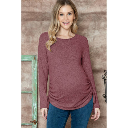 Maternity Side Shirring Top