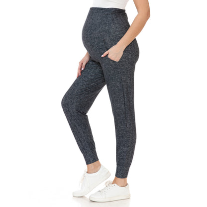 Butter Soft Maternity Jogger | Slate | Chevron